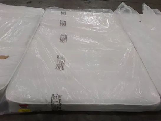 QUALITY BAGGED 4'6" DOUBLE MEMORY OPEN COIL MATTRESS