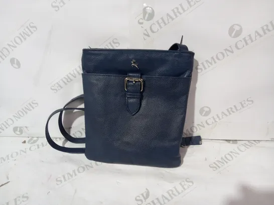 ASHWOOD LEATHER CROSS BODY HANDBAG IN NAVY