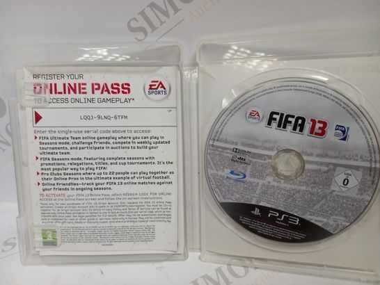 PS3 EASPORTS FIFA 13 GAME    