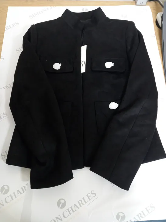 ZARA BLACK 4 POCKET JACKET - EUR S 