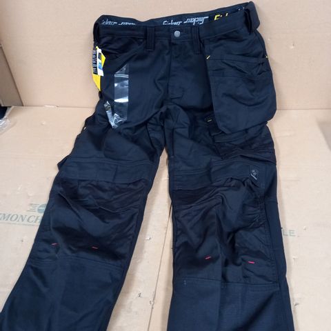 SNICKERS WORKWEAR BLACK TROUSERS - SIZE 048