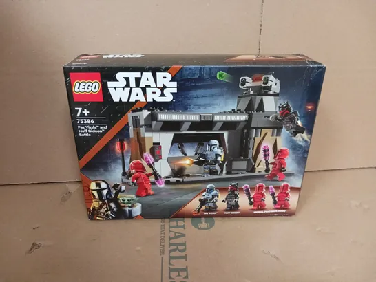 BOXED LEGO STAR WARS PAZ VIZSLA AND MOFF GIDEON BATTLE - 75386 RRP £40