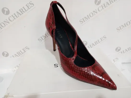 BOXED REISS GENIVEVE BURNT ORANGE HEELS - SIZE 7