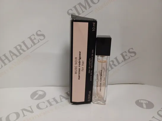 BOXED NARCISO RODRIGUEZ FOR HER MUSC NOIR EAU DE PARFUM PURSE SPRAY - 10ML 