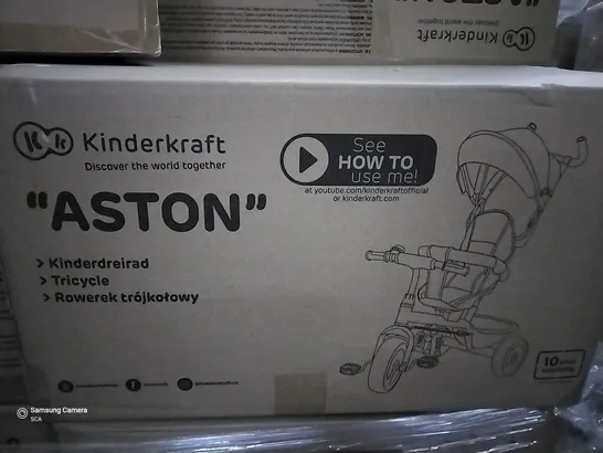 BOXED KINDERCRAFT ASTON TRICYCLE GREY