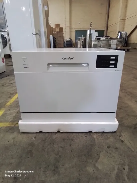 COMFEE TABLE TOP COMPACT DISHWASHER IN WHITE (COLLECTION ONLY)