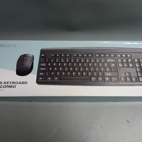 BRAND NEW AND BOXED LOT OF 4 WIRELESS KEYBOARD AND MOUSE COMBO