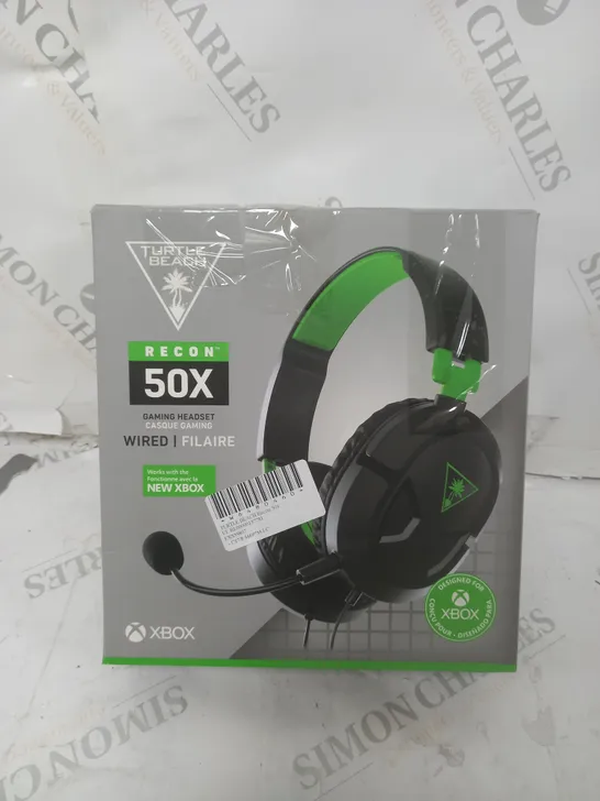 BOX OF APPROX 5 TURTLE BEACH RECON 50X HEADSETS IN BLACK 