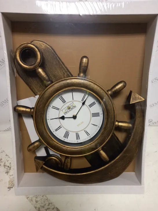 CLOCK STAMS PLASTIC ANCHOR WALL CLOCK