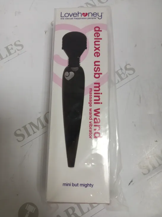 BOXED LOVEHONEY DELUXE USB MINI WAND MASSAGE WAND VIBRATOR