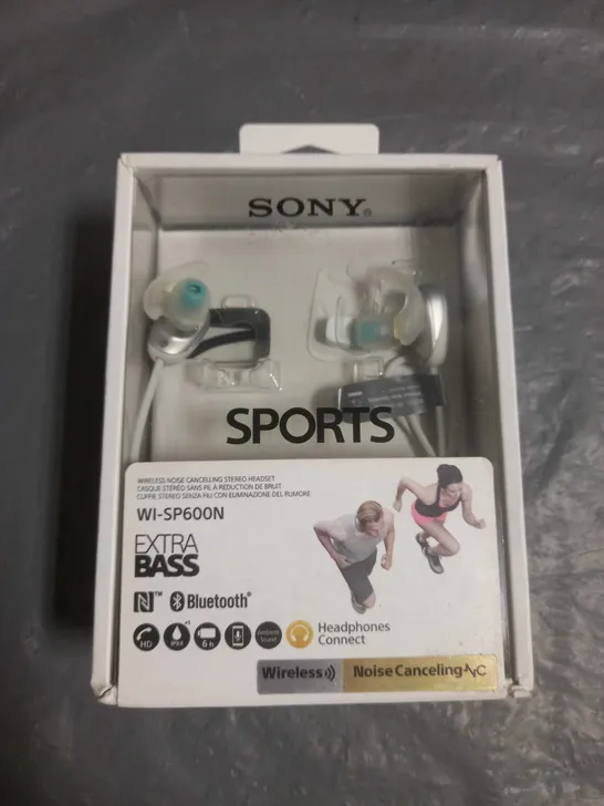 SONY SPORTS WIRELESS BLUETOOTH HEADPHONES WI-SP600N