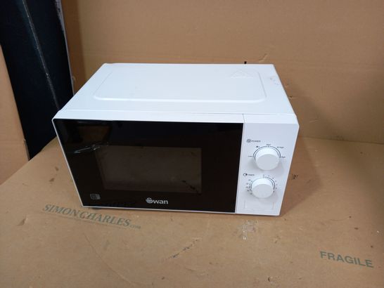 SWAN 20L 700W MANUAL MICROWAVE- WHITE RRP £54