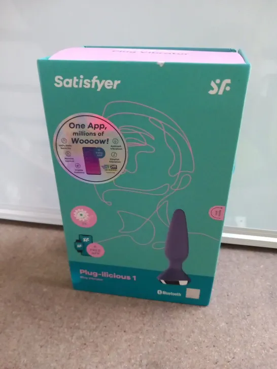 BOXED SATISFYER PLUG-ILICIOUS 1 PLLUG VIBRATOR