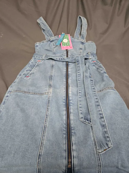 SCAMP & DUDE DENIM STRAPPY SUNDRESS - SIZE 10