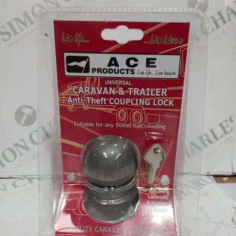 CARAVAN AND TRAILER ANTI THEFT COUPLING LOCK 