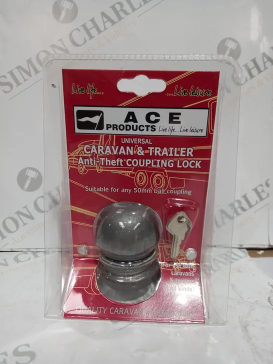 CARAVAN AND TRAILER ANTI THEFT COUPLING LOCK 