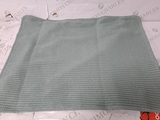 STOOV PILLOW COVER 45X60 KNITTED TON SUR TON IN OLD GREEN