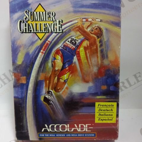 SUMMER CHALLENGE ACCOLADE SEGA GENESIS/MEGA DRIVE GAME