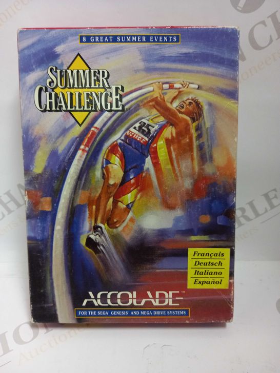 SUMMER CHALLENGE ACCOLADE SEGA GENESIS/MEGA DRIVE GAME