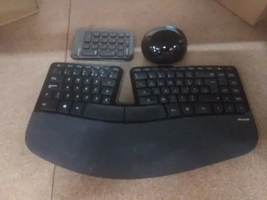 MICROSOFT L5V-00006 SCULPT ERGONOMIC DESKTOP KEYBOARD, MOUSE AND NUMERIC PAD SET