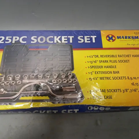 25pc socket set 