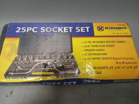 25pc socket set 