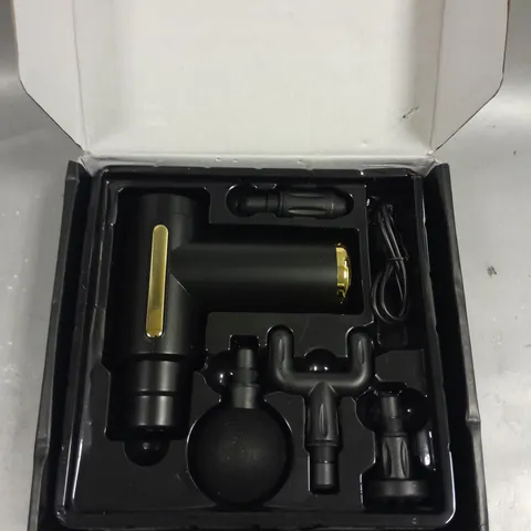 BOXED UNBRANDED PORTABLE MASSAGE GUN 