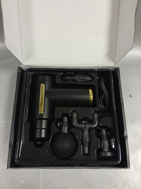 BOXED UNBRANDED PORTABLE MASSAGE GUN 