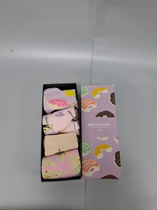 BOX OF SOCKS - DONUTS