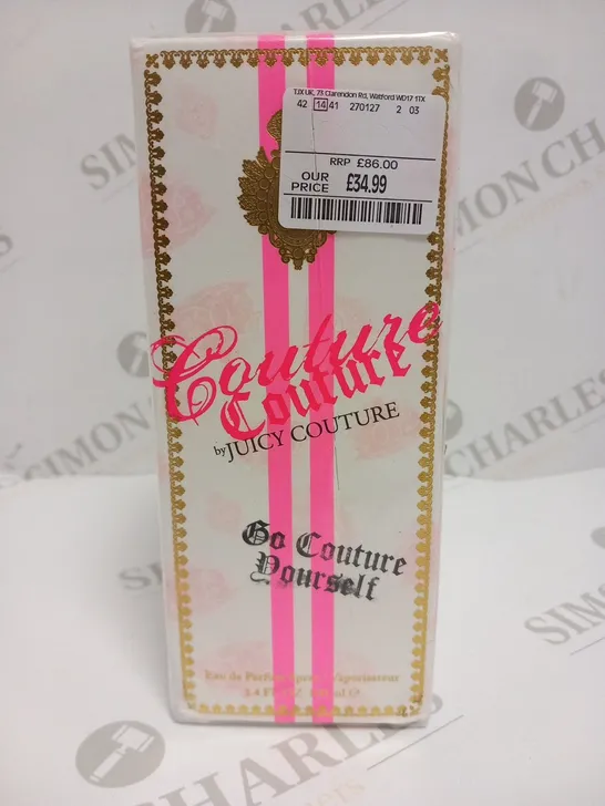 BOXED AND SEALED COUTURE COUTURE BY JUICY COUTURE GO COUTURE YOURSELF EAU DE PARFUM 100ML