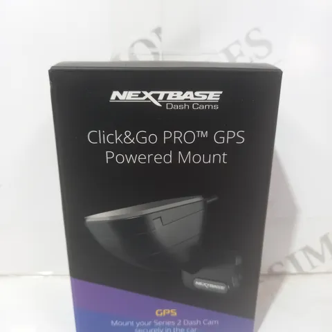 BOXED NEXTBASE CLICK & GO PRO GPS POWERED MOUNT