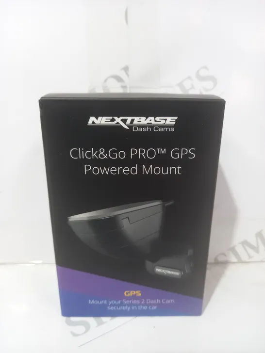 BOXED NEXTBASE CLICK & GO PRO GPS POWERED MOUNT
