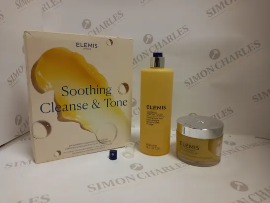 ELEMIS SOOTHNG CLEANSE & TONE SUPERSIZED CLE3ANSING SET RRP £105