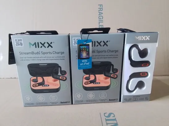 LOT OF 10 BRAND NEW MIXX STREAMBUDS SPORTS CHARGE EARBUDS