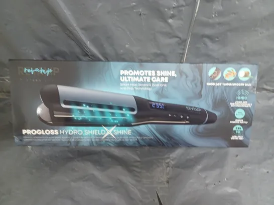 REVAMP PROGLOSS HYDRO SHIELD SHINE CERAMIC HAIR STRAIGHTENER RRP £119.99