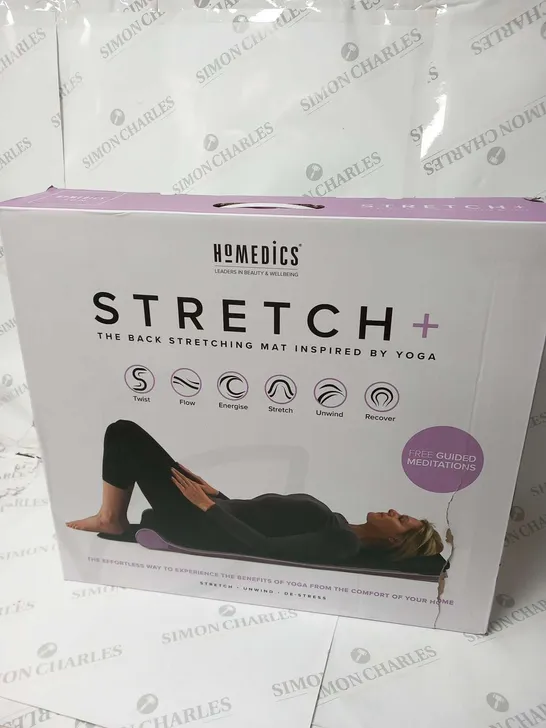 BOXED HOMEDICS STRETCH+ THE BACK STRETCHING MAT INSPIRED BY YOGA TYM-1250PQVC-GB