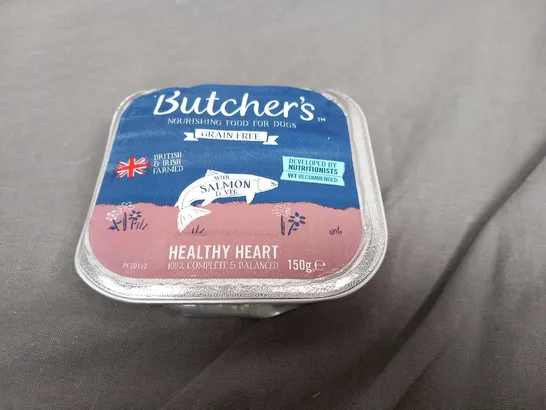 BUTCHER'S HEALTHY HEART 24 PACK FOIL TRAYS 150G PER TRAY TO INCLUDE; 8 SALMON WITH VEG, 8 TROUT WITH VEG AND 8 TURKEY WITH VEG