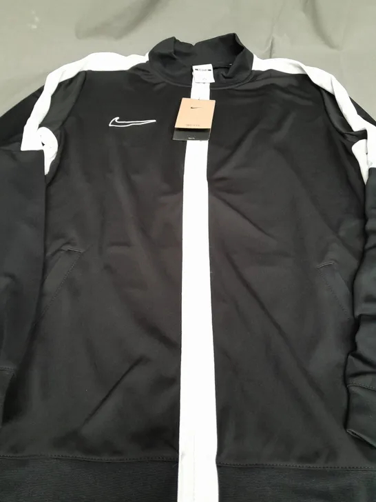 NIKE DRI FIT BLACK JACKET - LARGE