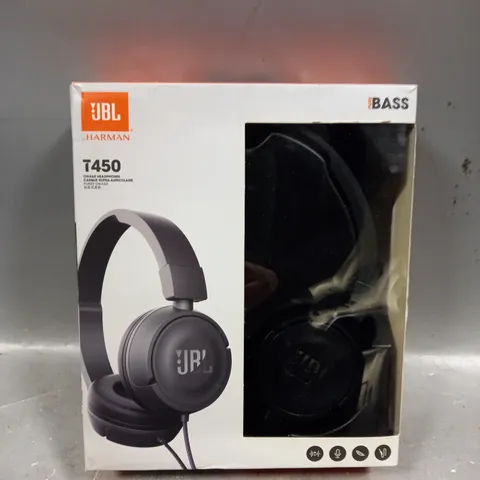 BOXED JBL T450 ON-EAR HEADPHONES