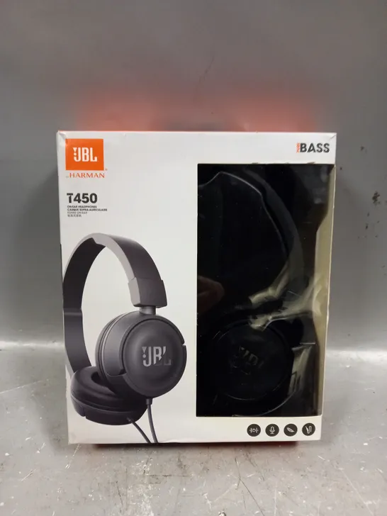 BOXED JBL T450 ON-EAR HEADPHONES