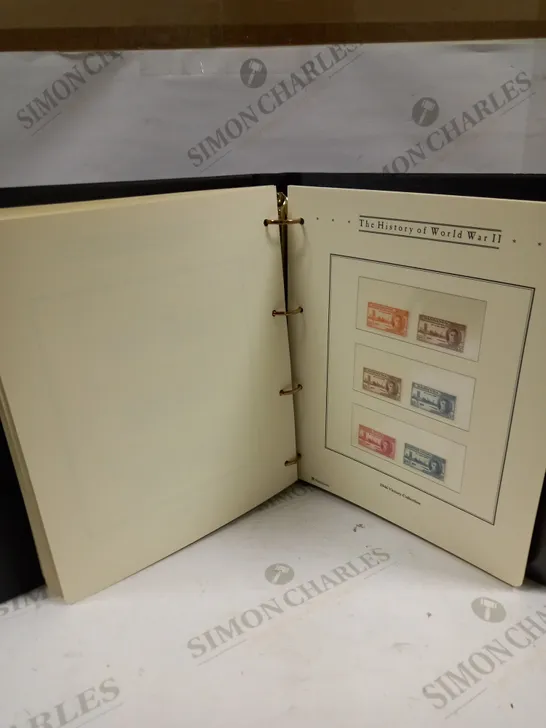 THE HISTORY OF WW2 STAMP & COIN COLLECTION HARD BACK BOOK