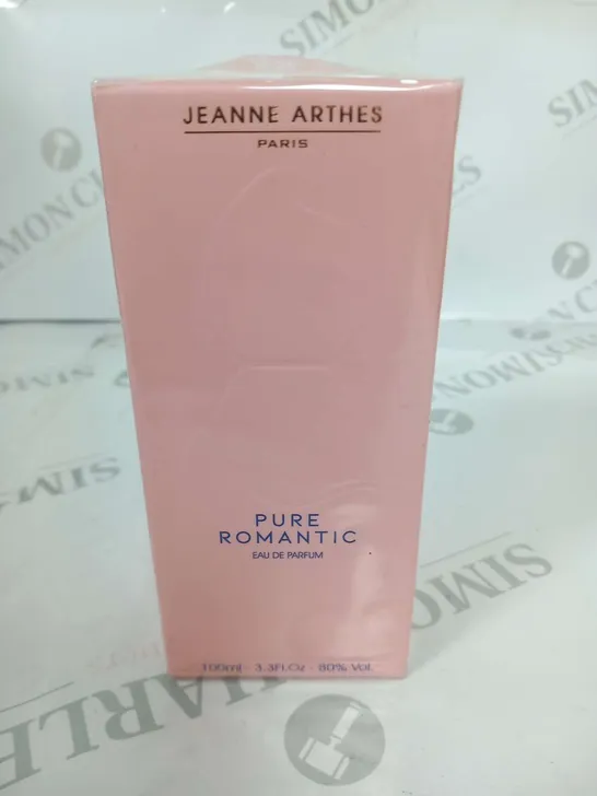 BOXED AND SEALED JEANNA ARTHES PARIS PURE ROMANTIC EAU DE PARFUM 100ML