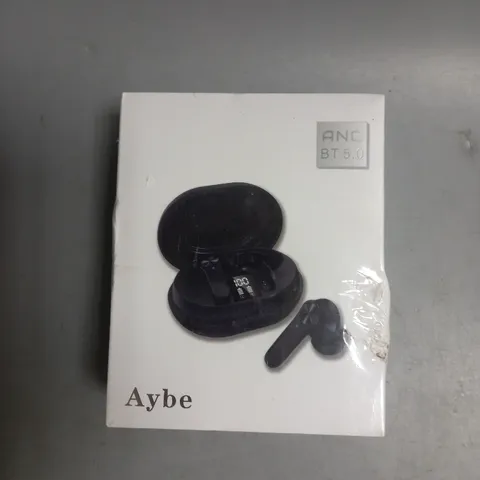 BOXED AND SEALED AYBE WIRELESS EARBUDS IN BLACK