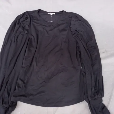 BADGLEY MISCHKA LONG SLEEVE TOP IN BLACK SIZE SMALL