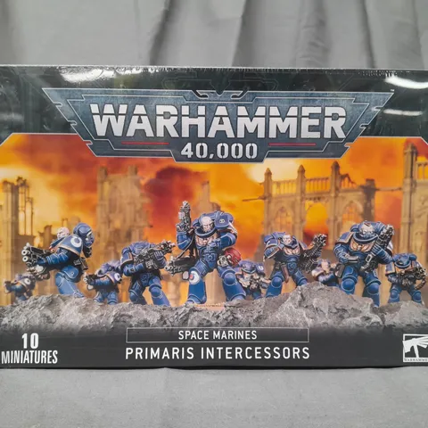 BOXED WARHAMMER 40K SPACE MARINES - PRIMARIS INTERCESSORS (PACK OF 10 MINIATURES)