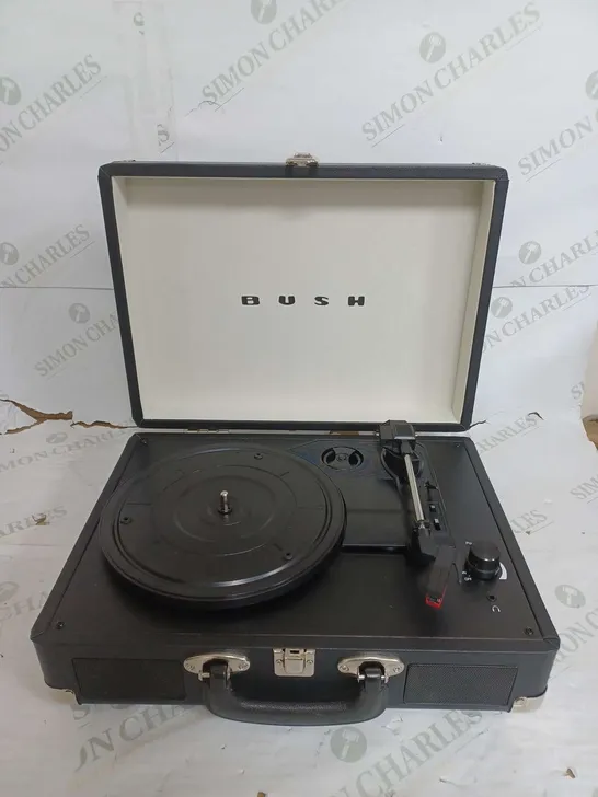 BUSH PORTABLE BLACK TURNTABLE