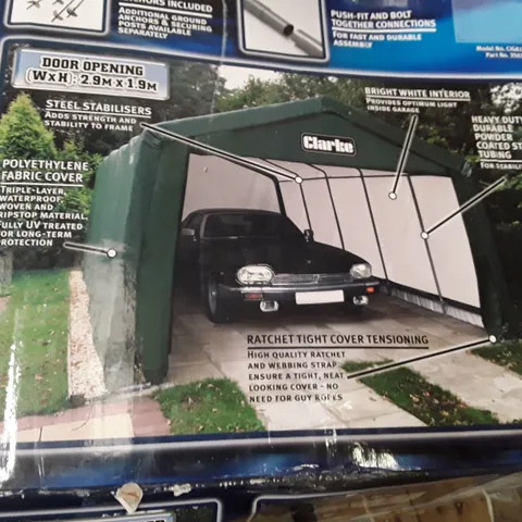 BOXED CLARKE LARGE HEAVY DUTY INSTANT GARAGE - CIG81220