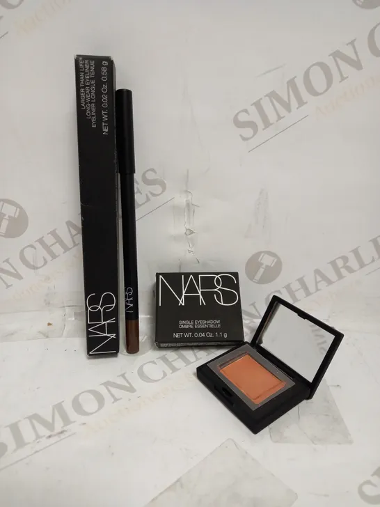 LOT OF 2 NARS PRODUCTS TO LONG-WEAR EYELINER - VIA DE MARTELLI 8066 & SINGLE EYESHADOW - PERSIA 5352 