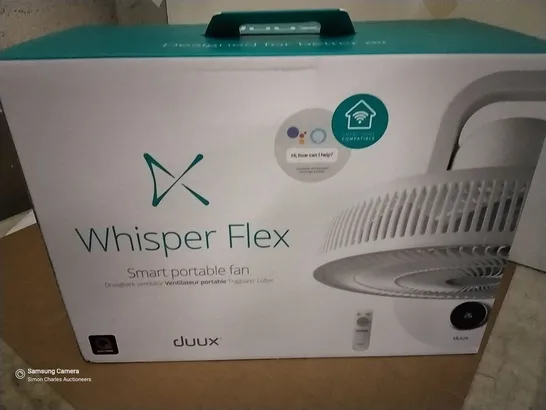 BOXED DUUX WHISPER FLEX SMART PORTABLE FAN