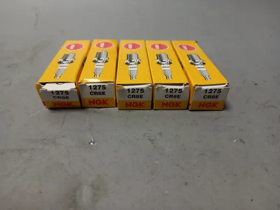 SET OF 5 NGK 1275 CR8E SPARK PLUGS 